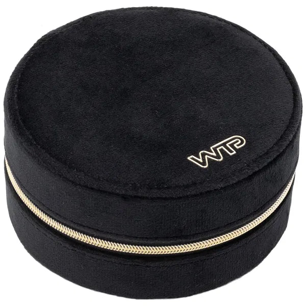 Boîte à Bijoux Ronde noire – Rangement Élégant et Compact pour Vos Bijoux