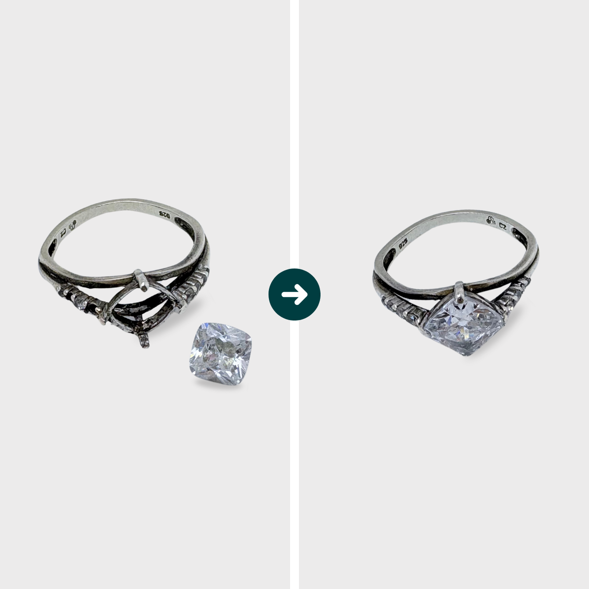 Remettre une pierre - Bague