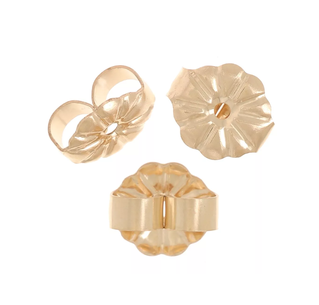 Paire de poussettes clous d'oreilles - Plaqué or