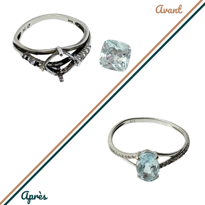 Remettre ou ajouter une pierre - Bague