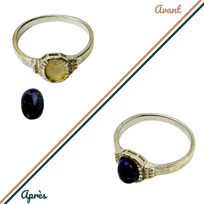 Remettre ou ajouter une pierre - Bague