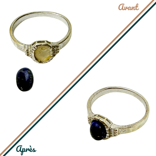 Remettre ou ajouter une pierre - Bague