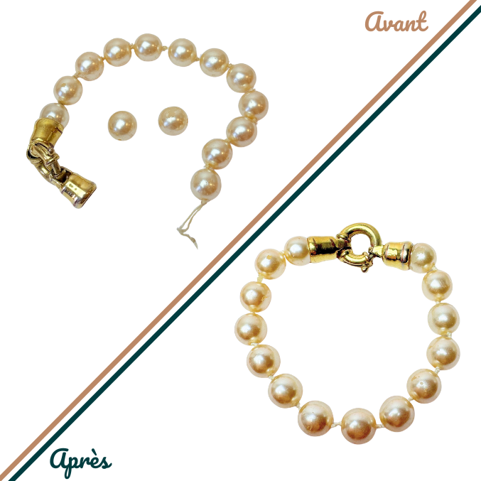 Renfiler les perles - Bracelet