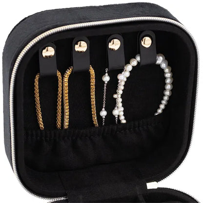 Boîte à bijoux carrée Noire