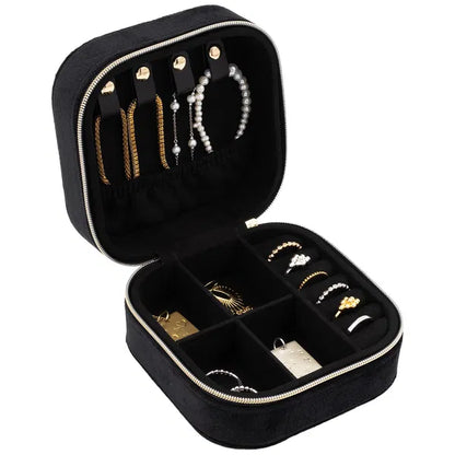 Boîte à bijoux carrée Noire