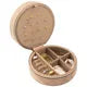 Boîte à bijoux ronde beige