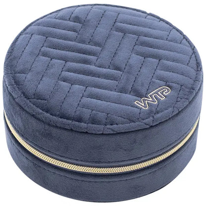 Boîte à Bijoux Ronde bleue – Rangement Élégant et Compact pour Vos Bijoux
