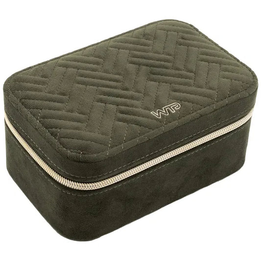 Boîte à bijoux rectangulaire kaki