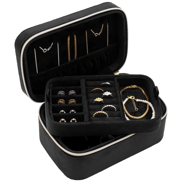 Boîte à bijoux rectangulaire Noire