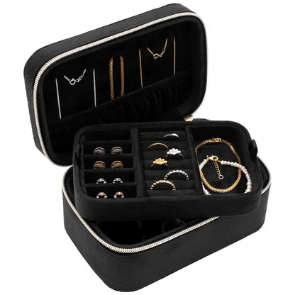 Boîte à bijoux rectangulaire Noire