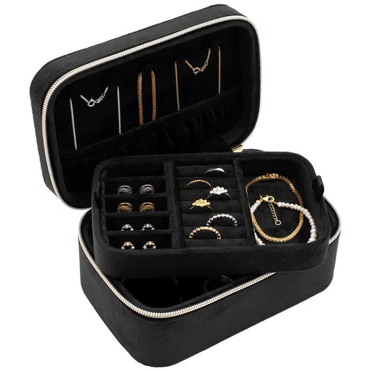 Boîte à bijoux rectangulaire Noire