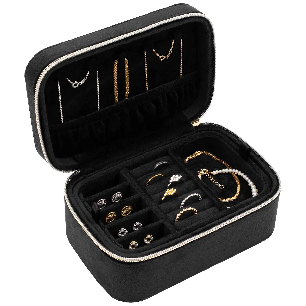 Boîte à bijoux rectangulaire Noire