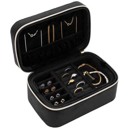 Boîte à bijoux rectangulaire Noire