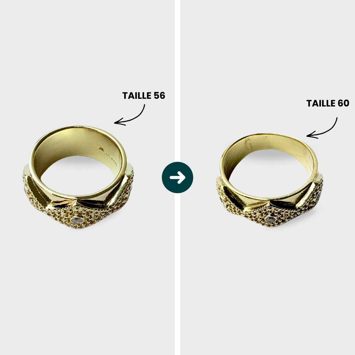 Agrandir ou rétrécir - Bague