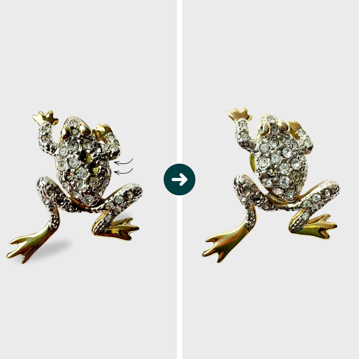 Remettre ou ajouter un ou plusieurs strass - Broche