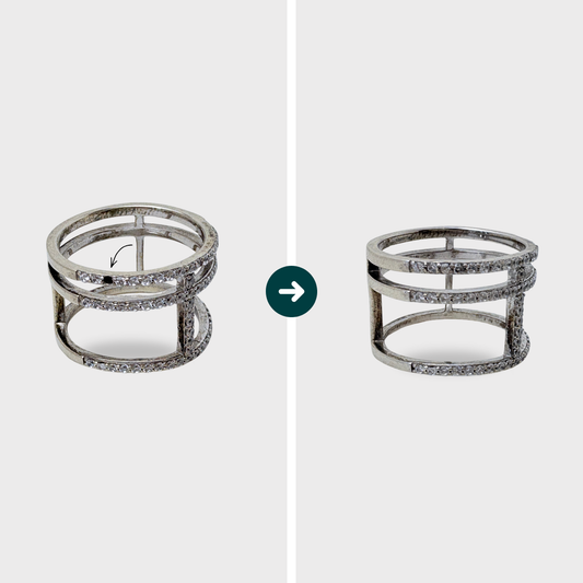 Remettre ou ajouter un ou plusieurs strass - Bague