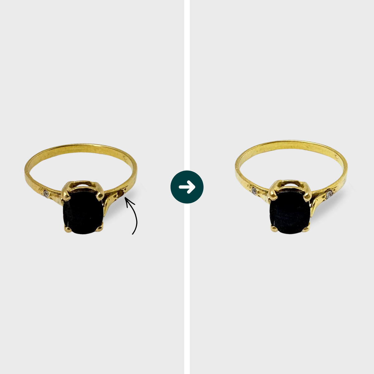 Remettre ou ajouter un ou plusieurs strass - Bague
