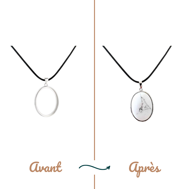 Remettre ou ajouter une pierre - Collier cordon