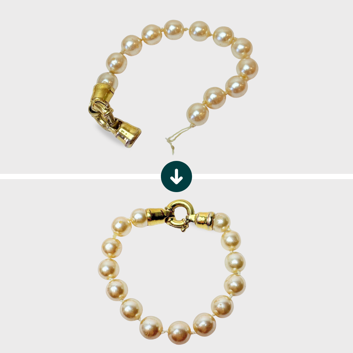 Renfiler les perles - Bracelet