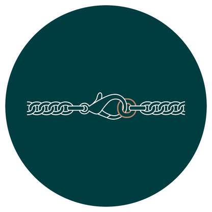 Icône de la réparation de bijoux remontage avec anneau pour réparer un collier ou réparer un bracelet