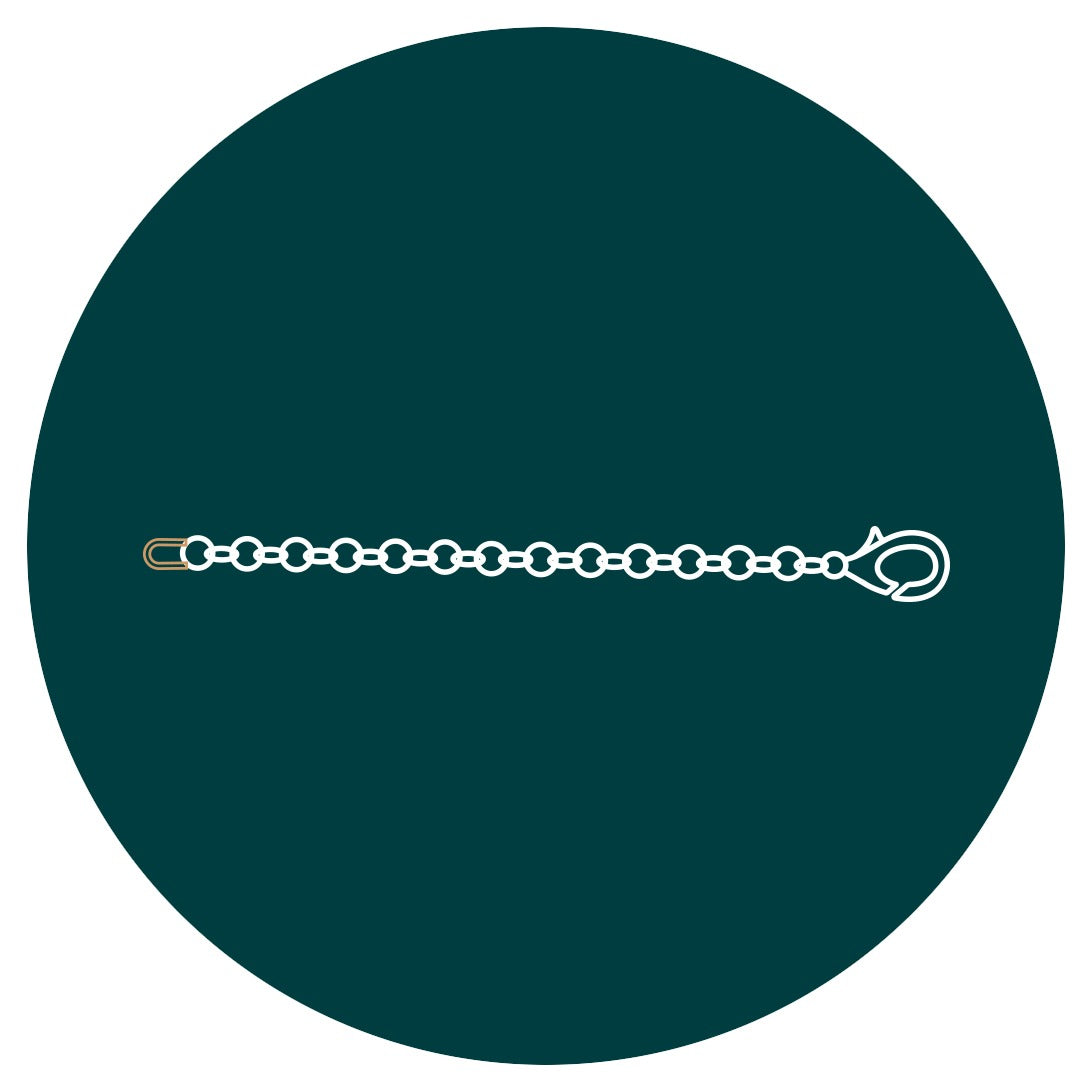 Icône de la réparation de bijoux remontage avec anneau pour bracelet en chaîne
