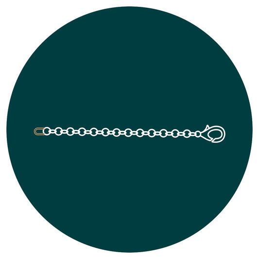 Icône de la réparation de bijoux remontage avec anneau pour bracelet en chaîne