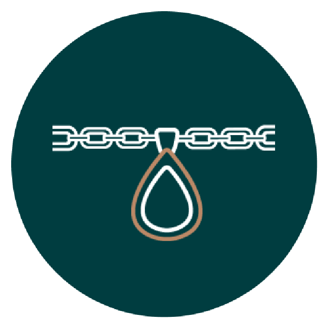 Icône de la réparation de bijoux sertissage de pierre naturelle pour réparer un collier en chaîne 