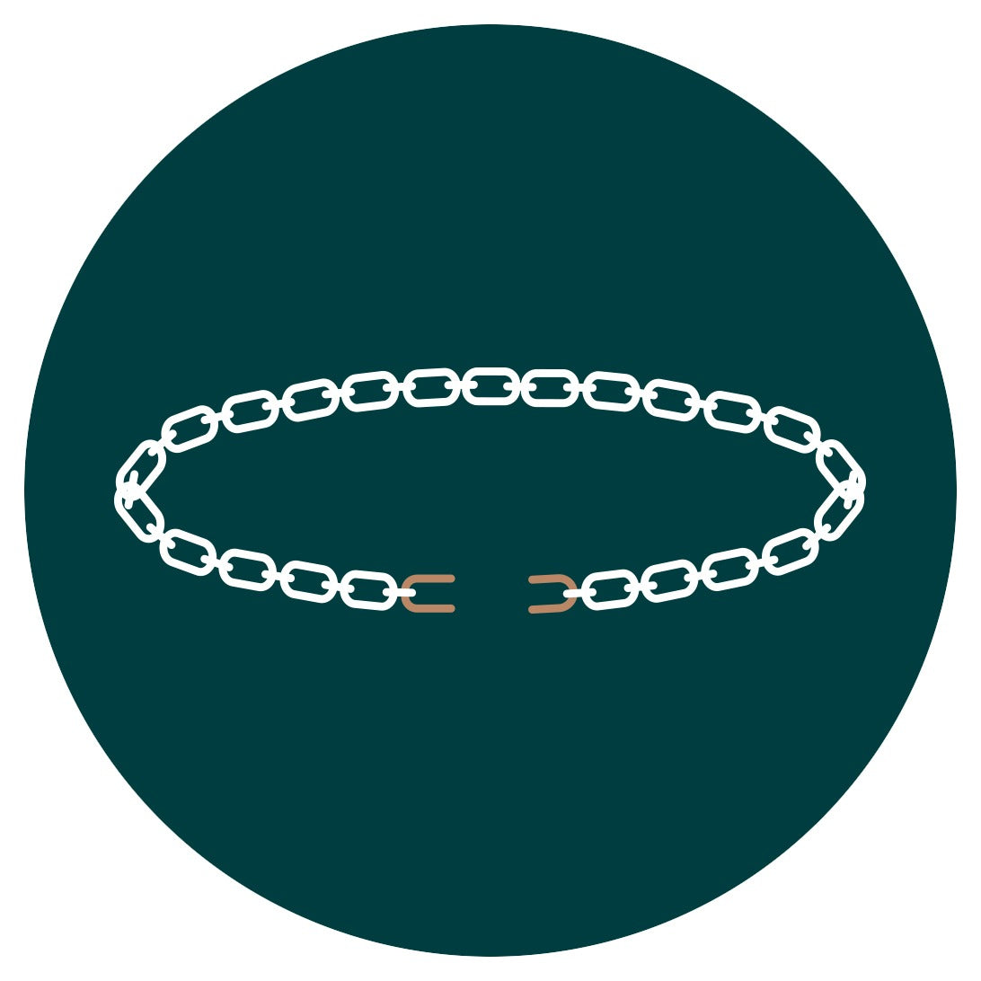 Icône de la réparation de bijoux soudure de chaîne pour bracelet en chaîne
