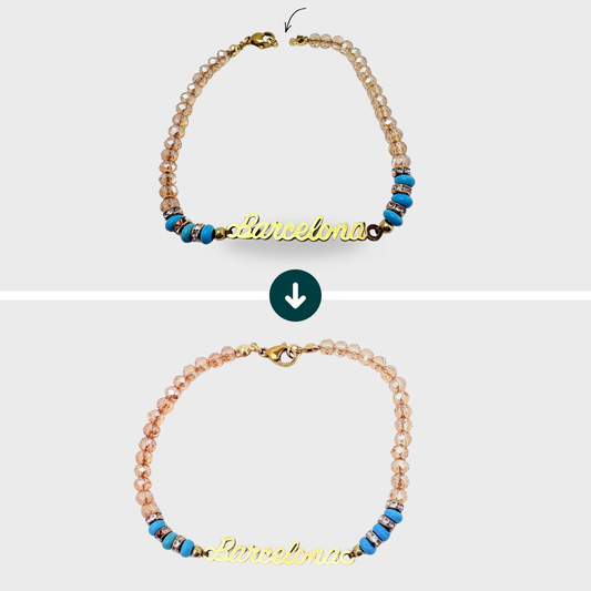 Rattacher la chaîne ou un élément avec un anneau - Bracelet chaîne