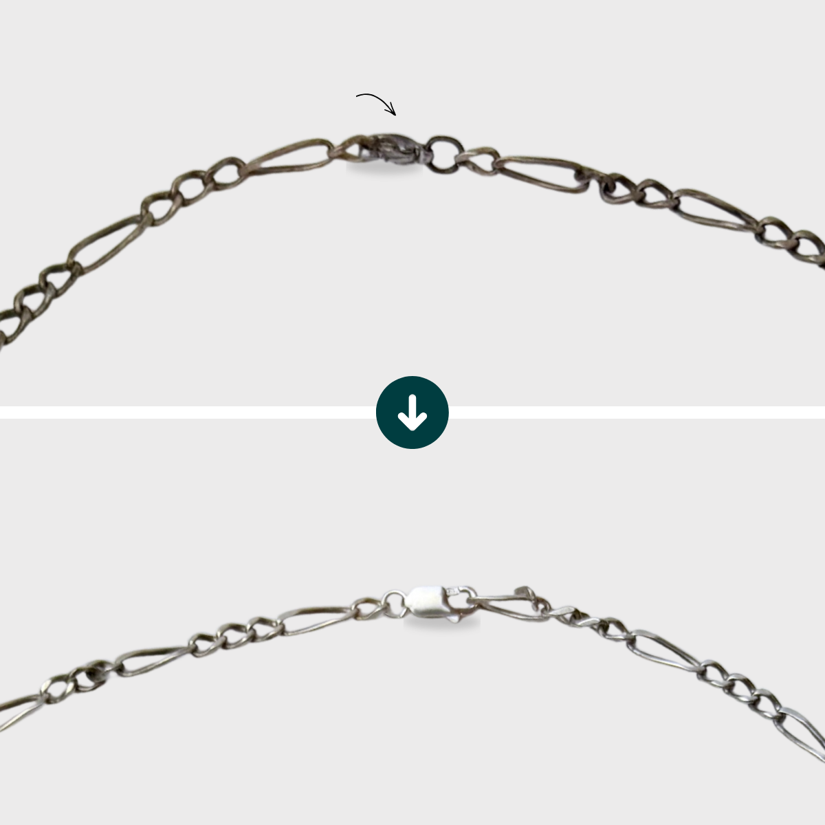 Changer le fermoir - Collier chaîne