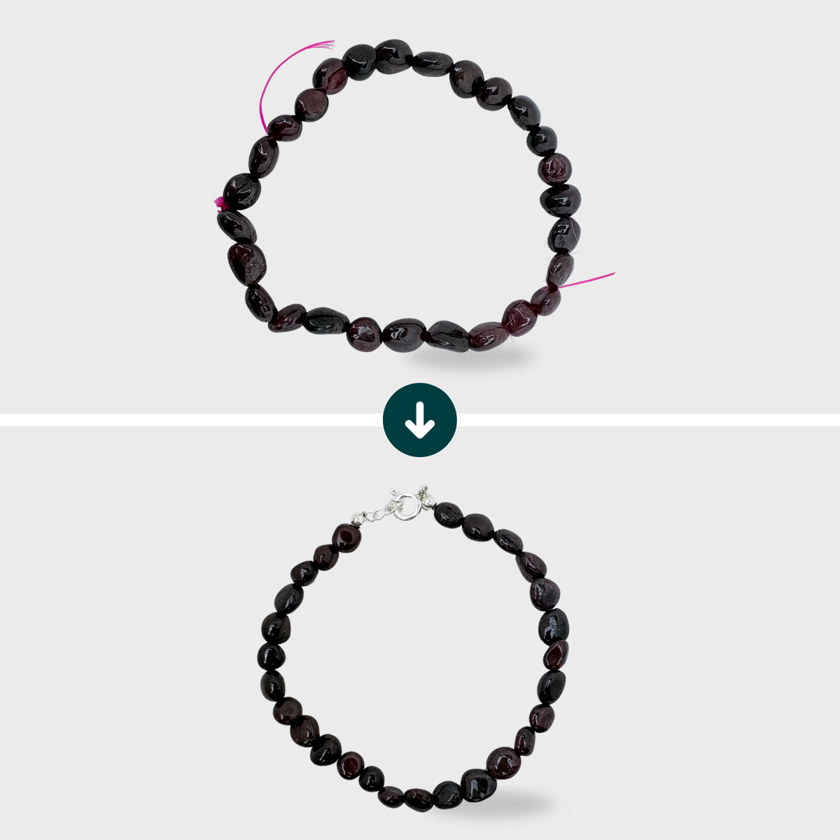 Renfiler les perles - Bracelet