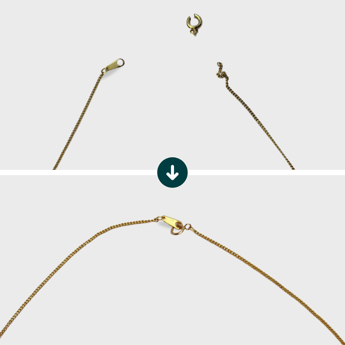 Changer le fermoir - Collier chaîne