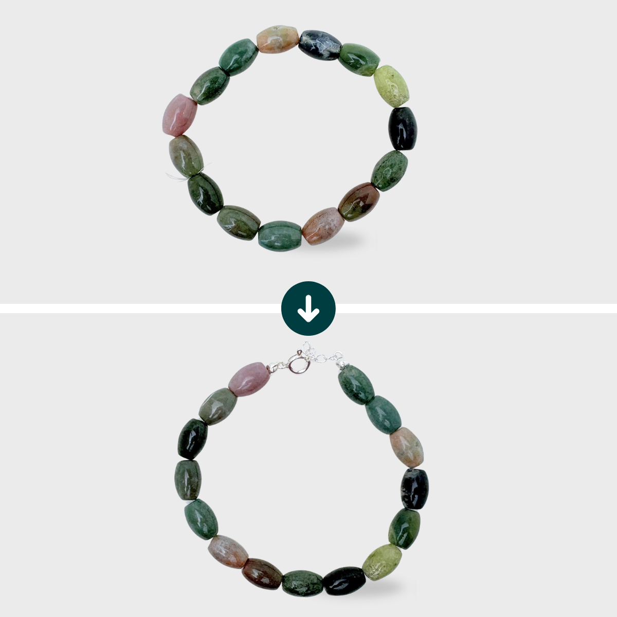 Renfiler les perles - Bracelet