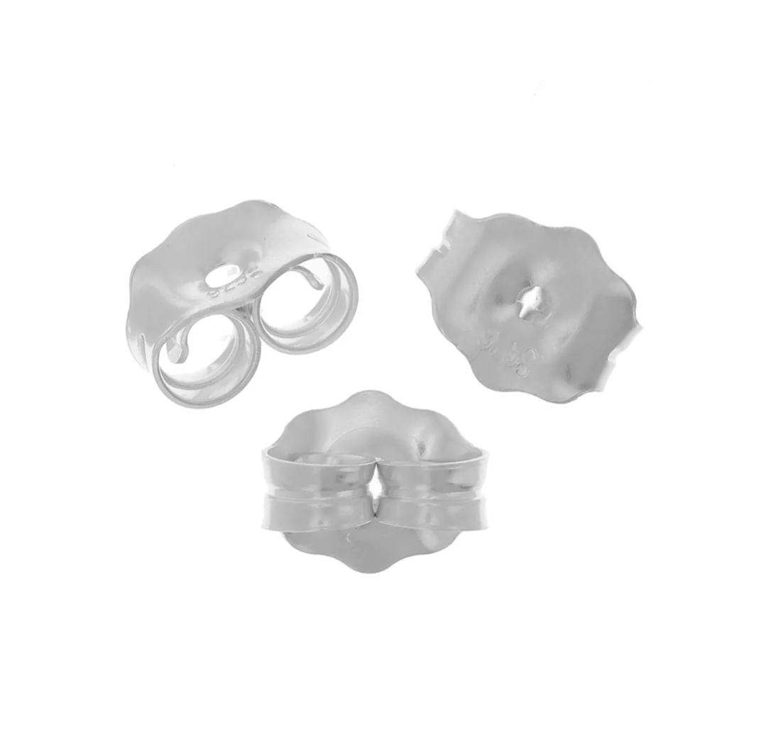 Poussettes en Argent pour Boucles d’Oreilles – Maintien Sécurisé et Confort